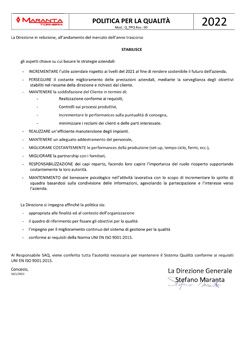 Torneria certificata